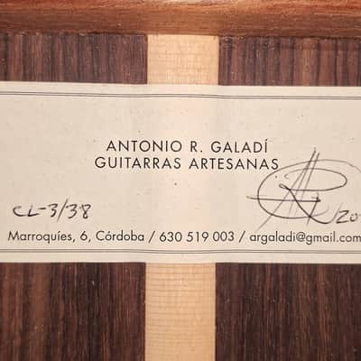 Antonio Rodriguez Galadi 2017 Negra flamenco guitar - authentic handcrafted from Córdoba with a powerful, assertive sound - check video! image 17