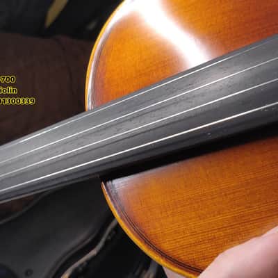 4/4 Advanced to Professional Level Violin Featuring Aged 7 Years+ Select Solid Spruce Top Highly Flamed One-Piece Maple Back and Sides, Real Ebony Components, Brazilwood Bows, Hand-Rubbed... image 13