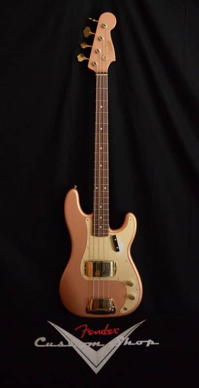 Fender Custom Shop Golden Rose '59 Precision Bass Relic Rosewood Copper Metalic image 1