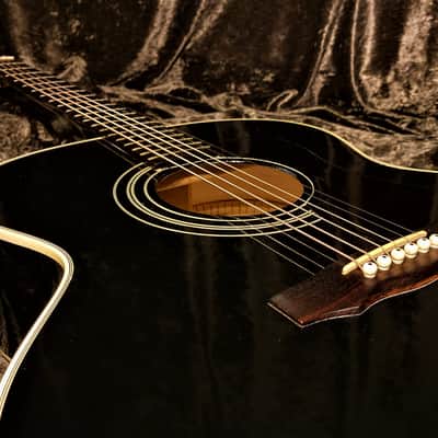Guild JF30 Black Maple Jumbo Archback Westerly Built 1996 Guild Acoustic Electric w/ Original Case image 5