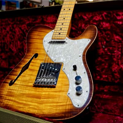 Fender American Thinline Select Telecaster  2013  Violin Burst image 2