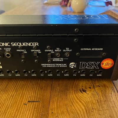 Oberheim DSX 16-Voice Digital Sequencer 1981 - Blue with Wood Sides image 4