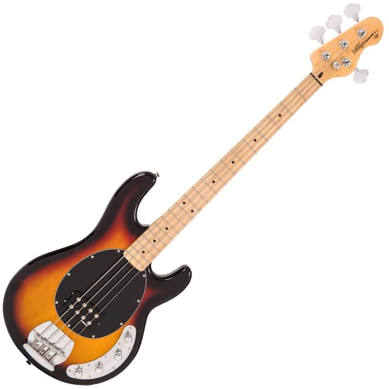 Vintage V96 ReIssued 4-String Active Bass ~ Sunset Sunburst image 1