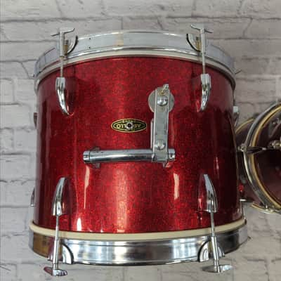 Apollo 3pc Red Sparkle MIJ 1960s Drum Set image 4