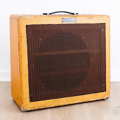 1951 Fender Pro "TV Front" Tweed Vintage Tube Guitar Amp 1x15 w/ Jensen P15N image 1