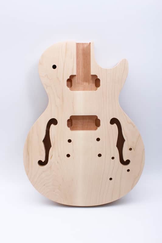 Mahogany Guitar Body Semi Hollow Guitar DIY Electric Guitar Body image 1