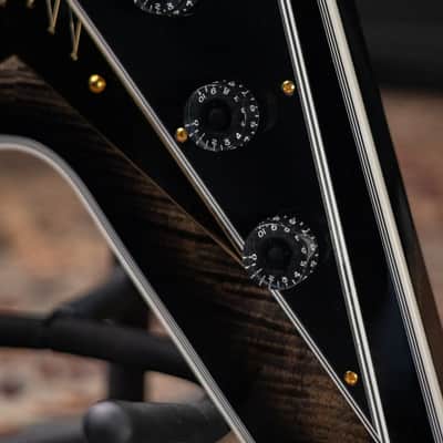 Gibson Custom Shop Flying V Custom Figured Electric Guitar - Cobra Burst with Hardshell Case image 11