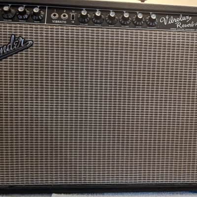 1965 Fender Vibrolux Reverb Blackface Vintage 2x10 Tube Amp AA864