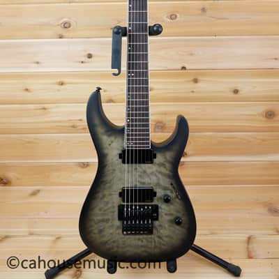 ESP LTD M-1007 Baritone - Charcoal Burst Satin image 11
