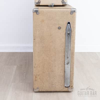 1962 Fender Dual Showman Blonde Brown Panel Vintage Piggyback Tube Amp 2x15 w/ JBL D130F, Victoria Cover image 6