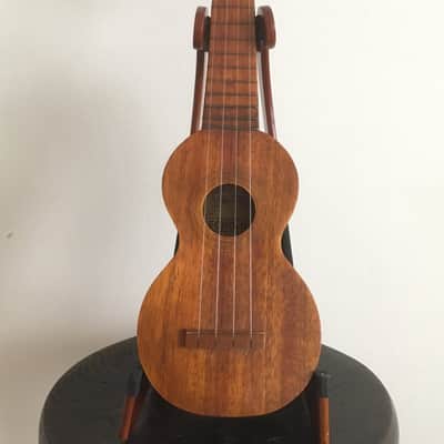 Echo-Uke Koa Soprano Ukulele With New Hard Case image 1