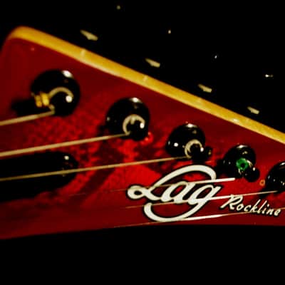 LAG ROCKLINE "Snake" 1990 Snakeskin. Handmade in France. Superstrat. Cool & Unique. image 10