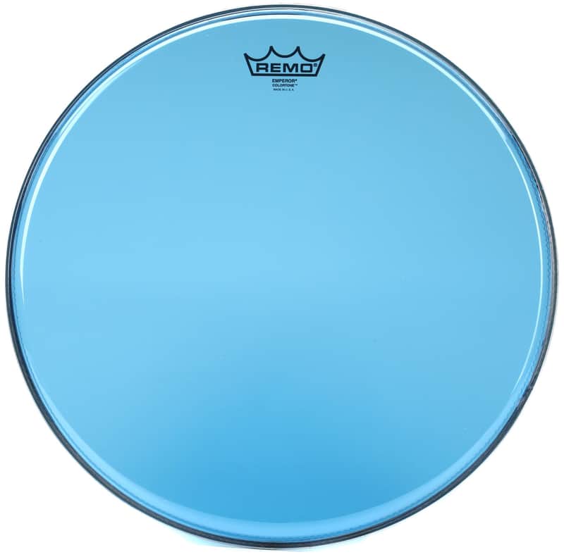 Remo Emperor Colortone Blue Drumhead - 16 inch (5-pack) Bundle image 1