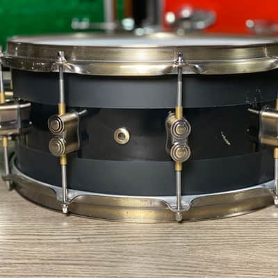 PDP 20th Anniversary 6.5x14 Snare Drum Gloss Black with Antique Bronze Hardware image 5