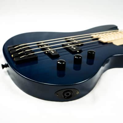 Swisher Rumble Handcrafted 4 String Bass 2024 - Indigo image 3