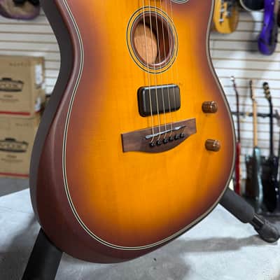 Fender Acoustasonic Standard Telecaster Acoustic-electric Guitar - Honey Burst & PLEK*D #048 image 1