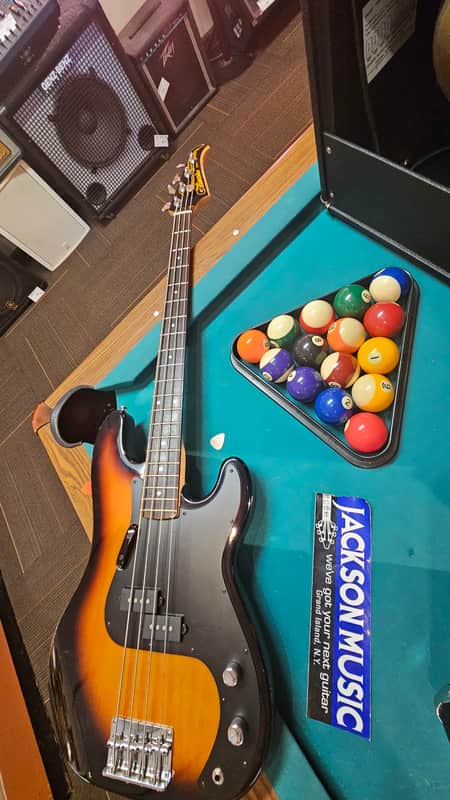 Silvertone P-Style Electric Bass - Sunburst image 1