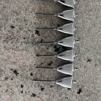 Ludwig Tension Rods & Claws For Bass Drum LOT OF 8 2000s - Nickel image 2