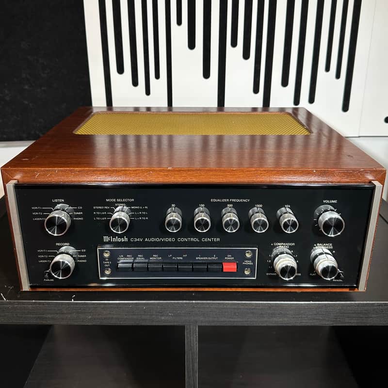 McIntosh C 34V Stereo Solid State Preamp and Video Switch 1985 - 1992 - Black