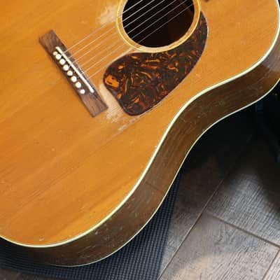 Vintage! 1940's Gibson J-50 Dreadnought Acoustic Guitar Natural + HSC image 6