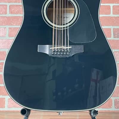 Takamine GD30CE-12 Dreadnought Cutaway 12-String Acoustic-Electric Guitar - Gloss Black image 2
