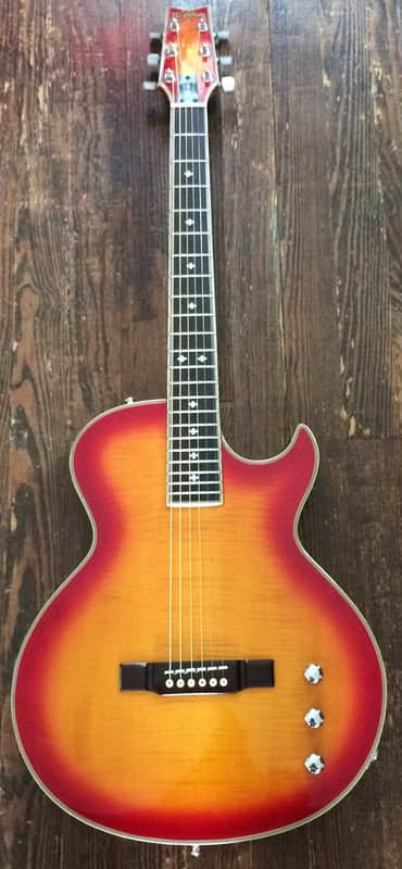 Washburn SBF-80 Solid Body Acoustic Electric Cherry Sunburst image 1