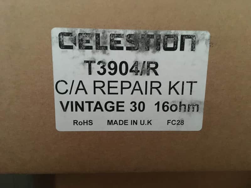Celestion T-3904/R Vintage 30 16ohm drop-in Re-cone kit 2020s image 1