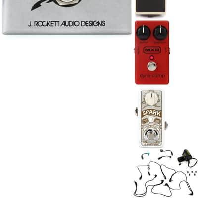 J. Rockett Audio Designs Archer Boost/Overdrive Pedal Bundle with Boss BD-2W Waza Craft Blues Driver Pedal with 3 Patch Cables... (8 Items) image 1