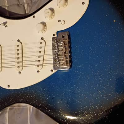 Danelectro Danoblaster Hearsay 2001 - 2004 Blue Sparkle Burst Single coil image 4