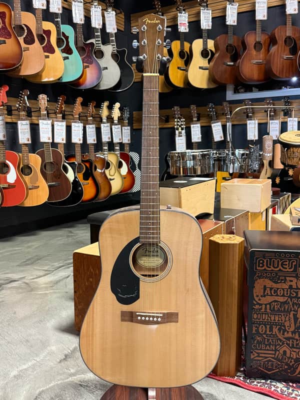Fender "CD-60S" left-handed guitar, Natural finish - Open Box image 1