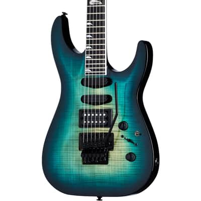 Kramer SM-1 Figured Electric Guitar in Caribbean Blue Perimeter image 1