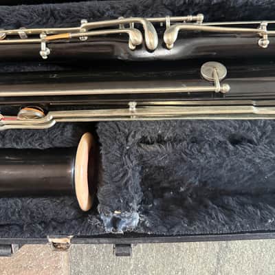 Wood Bassoon, with case,  M. J. Kalashen brand, New York image 4