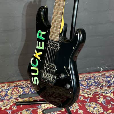 + New Video Fender Stratocaster Ex Gavin Rossdale Bush Black Humbucker Guitar + Case image 10