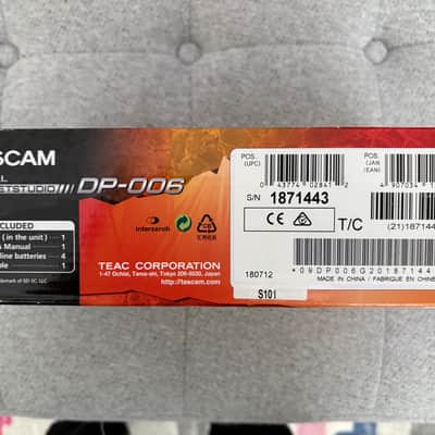 TASCAM DP-006 6-Track Digital Pocketstudio Recorder 2013 - Present - Black image 3