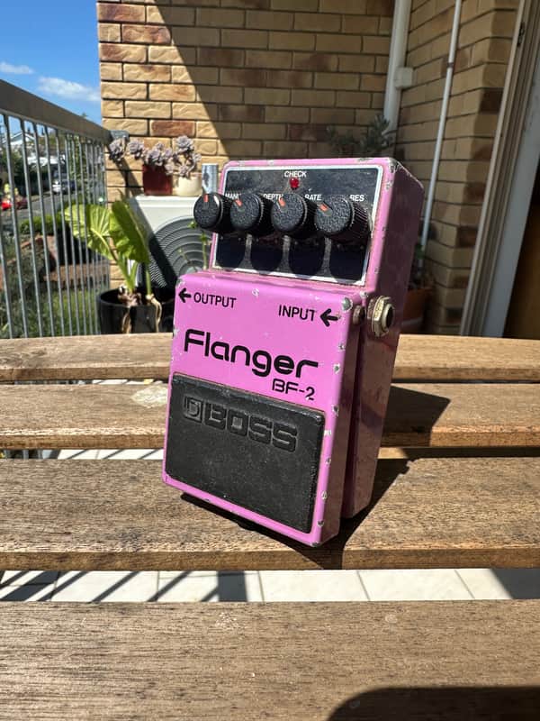 Boss BF-2 Flanger 1980-1984 (Black Label) Made In Japan | Reverb