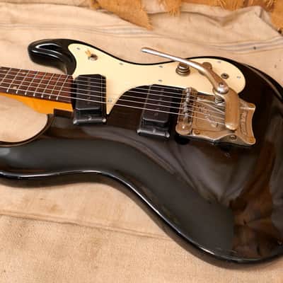 Morales Vibramatic Mosrite Copy 1969 Black image 9