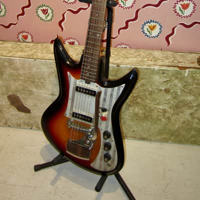 Silvertone 759-1436-1 Solidbody Electric 1960s - Sunburst image 2
