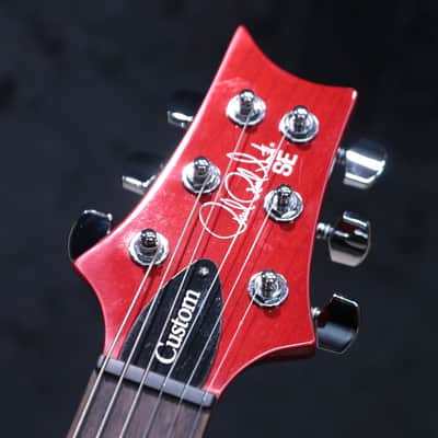 PRS SE Custom 24-08 Charcoal Cherry Burst Flame Maple Top Electric Guitar w/Bag image 18