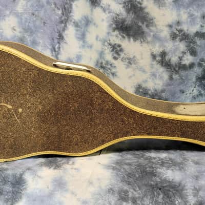 Vintage RARE 1950 Branded Gieb Gibson Epiphone Guild Brown Soft Shell Guitar Case image 1