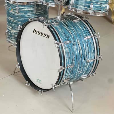 Ludwig "Bowling Ball" Blue Oyster 1970 image 2