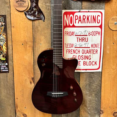 Cordoba Limited-Edition Stage Thin Body Nylon Acoustic/Electric - Garnet image 1