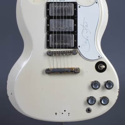 Gibson SG Custom   ex. Carlos Santana  1961 White image 22