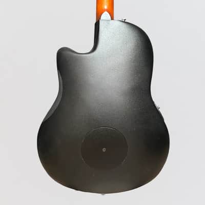 Ovation CE44-RRB-G Celebrity Elite Mid-Depth Acoustic-Electric Guitar - Reverse Red Burst image 4