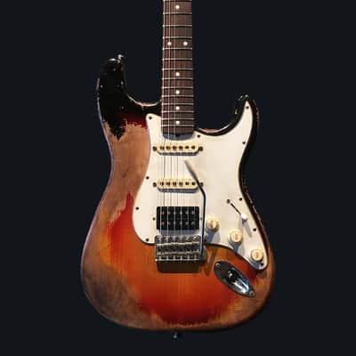 Made to Order - FRANCHIN Mercury guitar Relic Aged 100% Nitro Lacquer (Sunburst/ Black/ White/ Blue/ Green/ Yellow/ Red/ Pink/ Burgundy/ Purple/ Gold/ Silver, etc.) Stratocaster-Strat-S-Style Made in Italy image 8