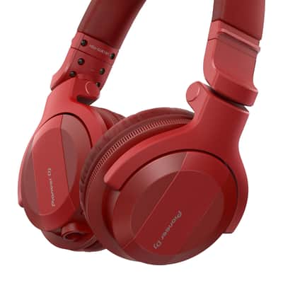 Pioneer DJ HDJ-CUE1BT Red BT Headphones + Hanger Clamp Bild 2