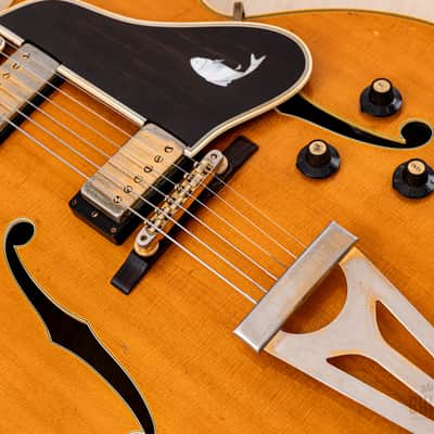 1969 Gibson Super 400 CES Vintage Archtop Electric Guitar Natural w/ T Tops & 1950s Lifton Case image 10
