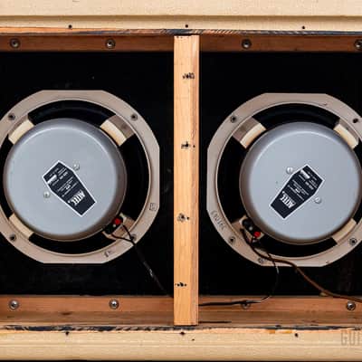 1962 Fender Tremolux Brown Panel Pre-CBS Blonde Piggyback Tube Amp 2x10 w/ Altec 425-8A image 10