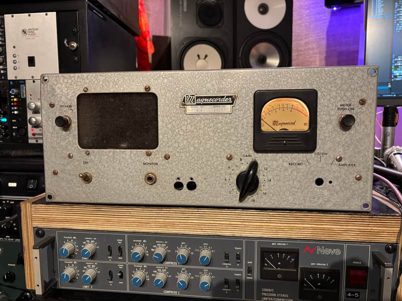 Refurbished Magnecorder PT6J mic pre - vintage tube microphone preamp with rack ears - 1950’s - restored! image 1