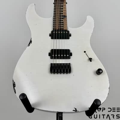 Mayones Adam Christianson Aquila Cardinal Aged Electric Guitar w/ Case - Cardinal White Aged image 8