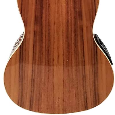 Oscar Schmidt OU5EK Koa Top Wood Concert Size 4-String Ukulele w/Gig Bag image 3